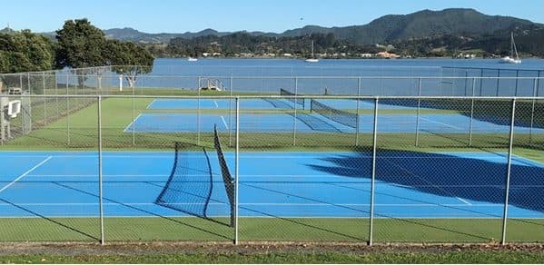Omaha Tennis Club Tennis Courts Overview - Tennis Courts in Omaha, New Zealand